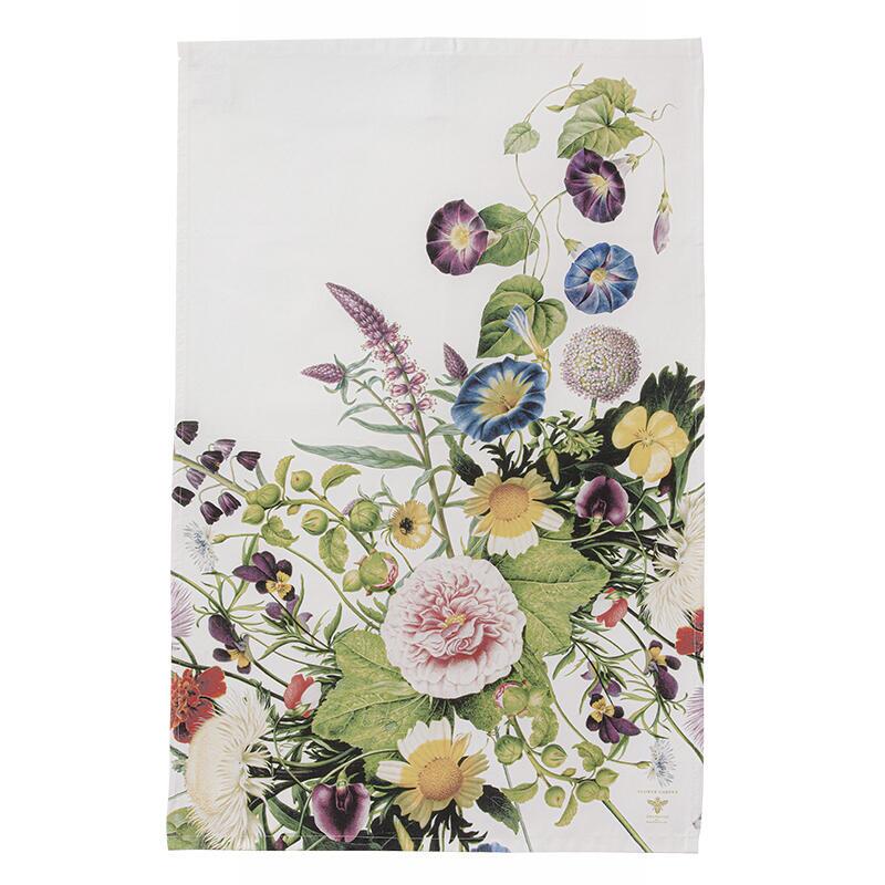 ORGANIC TEA TOWEL Flower garden JL TEA TOWELS 13.28 HOME